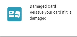 Damaged Card Menu Box